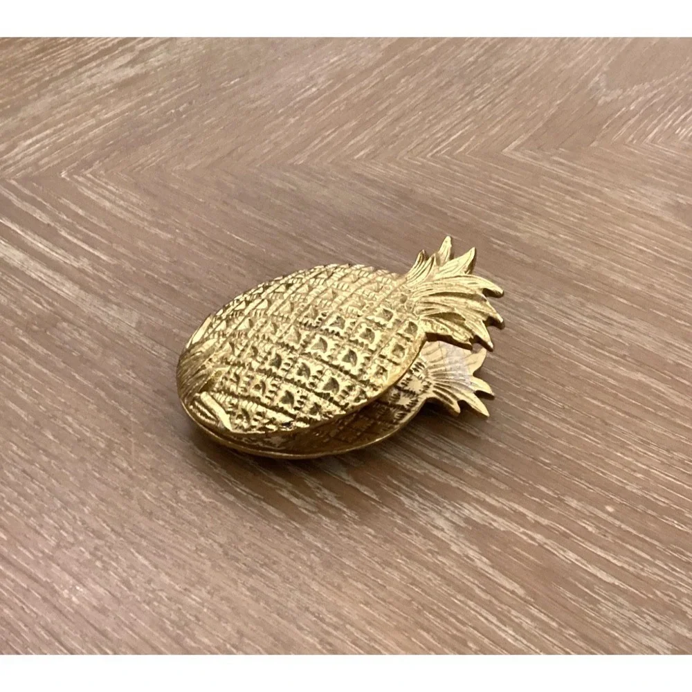 Anthropologie Brass Pineapple Paper Clip Paper Weight Office Desk Decor NWOT